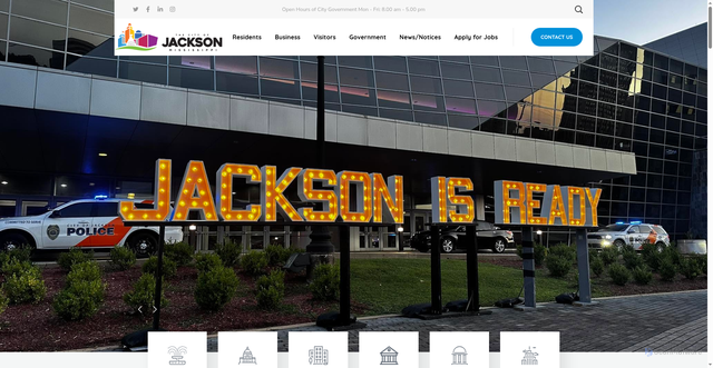 Security scan screenshot of https://jacksonms.gov/