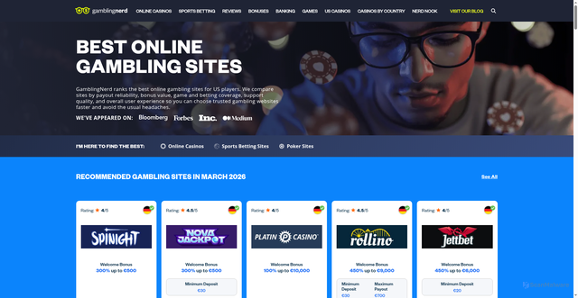 Security scan screenshot of https://www.gamblingnerd.com