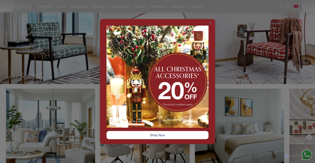 Security scan screenshot of https://indigo-living.com/