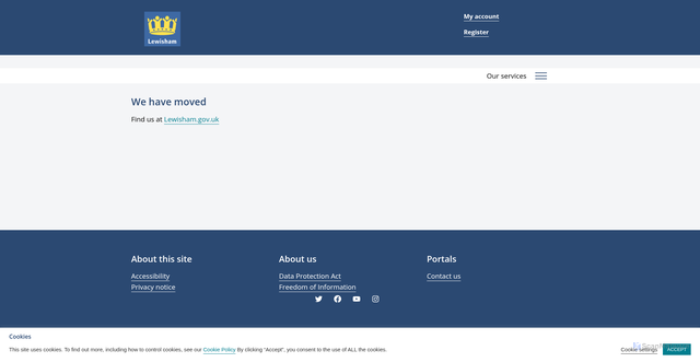 Security scan screenshot of https://www.lewishamhomes.org.uk/