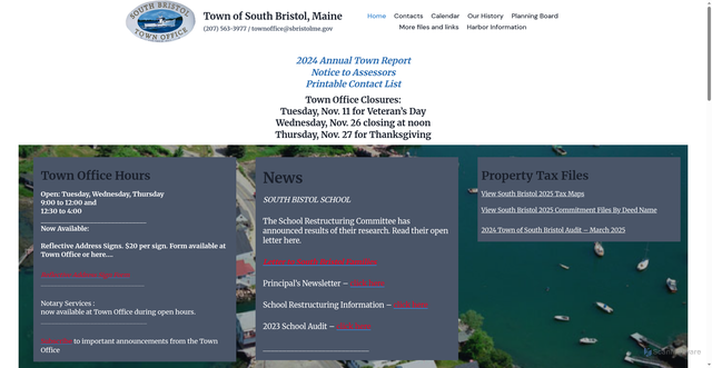 Security scan screenshot of https://sbristolme.gov/