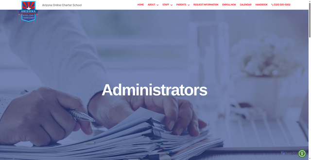 Security scan screenshot of https://arizonaonlinecharterschool.org/?p=68