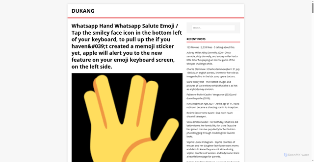 Security scan screenshot of https://kandugas.pages.dev/post/whatsapp-hand-whatsapp-salute-emoji/