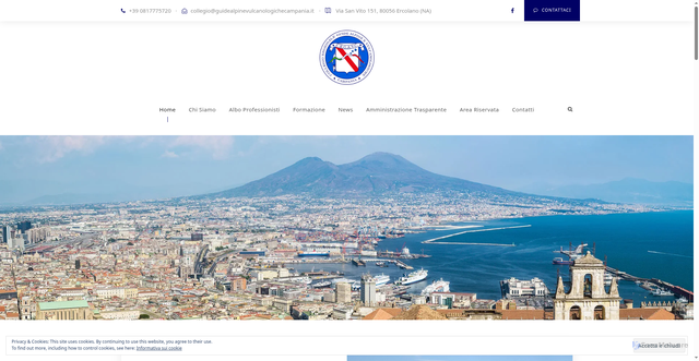 Security scan screenshot of https://www.guidealpinevulcanologichecampania.it/