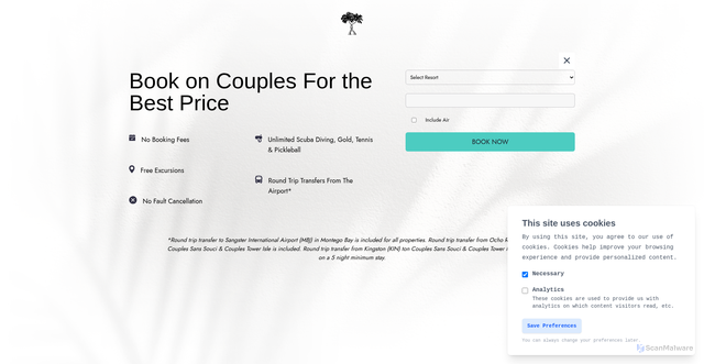 Security scan screenshot of https://couplesresorts.co.uk/blog/jamaicans-celebrate-independence-day/