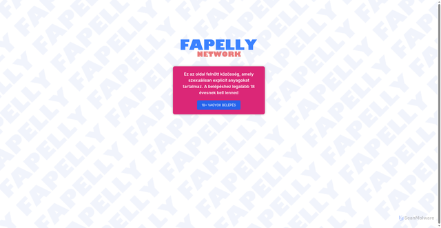 Security scan screenshot of https://hu.fapellyit.com