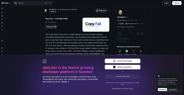 Security scan screenshot of analytics.tiktok.com