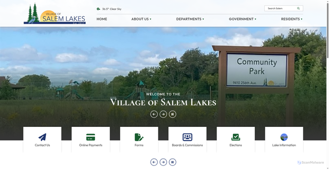 Security scan screenshot of https://voslwi.gov/