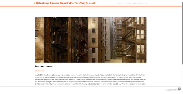 Security scan screenshot of https://hatchertechhugo-oks6fkdy8b.edgeone.app/22503-damon-jones.html