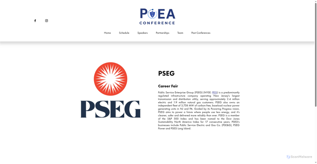 Security scan screenshot of https://www.princetonenergyconference.org/pseg