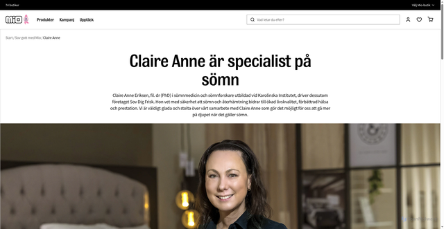 Security scan screenshot of https://www.mio.se/sovgott/claireanne?utm_source=MioMedlem_AM&utm_medium=email&utm_campaign=AUTO_EMD_S%C3%84NG_MAIL3_H2026&eclub=zT%2FLQL1lqWfK3ETgot7yQEFp%2BX7nn%2BRTQeBKSeHB6HY%3DUJyR5SkElfogIBEW2F6hE56orbjv%2BDMnF5Z70ycEZumaI7YDpY2xSuRwTHdWBXUwYd5Te30DYVuE1AWD3MQbPTqMeFAtCqLe3xmgfiW8uYOtp70L7alDXQu3XG%2Fn7NKXRClYui%2FdIt%2F%2F%2Ba5n6Bysjod358rQb%2FlY%2BIF7JATm%2BJy38QS%2FqfVH55Zvuvr1p1OMTUsD3fEGXlnXDmgFIEshLA%3D%3D