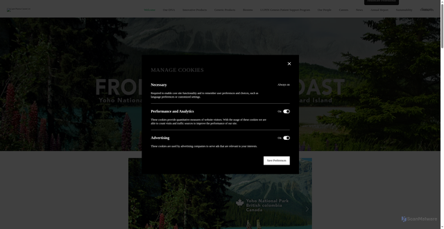 Security scan screenshot of https://www.lupinpharma.ca/