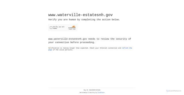 Security scan screenshot of https://www.waterville-estatesnh.gov/