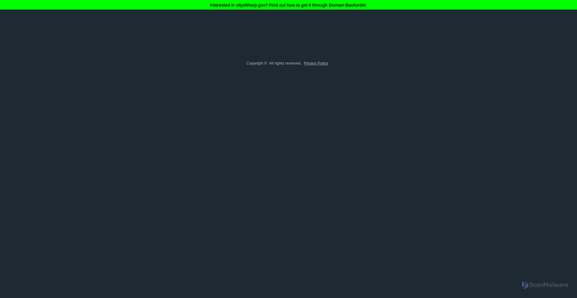 Security scan screenshot of https://cityofthorp.gov/