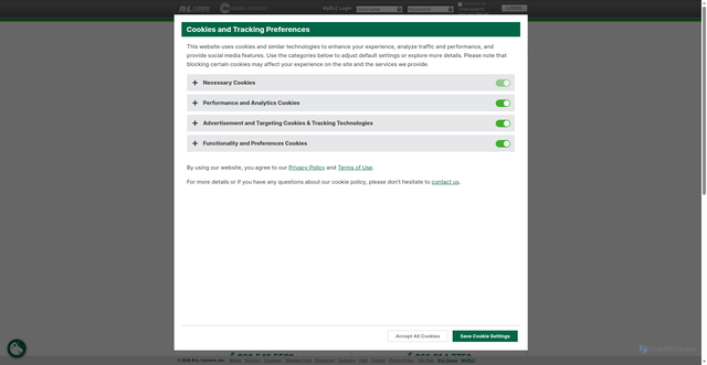 Security scan screenshot of https://www2.rlcarriers.com
