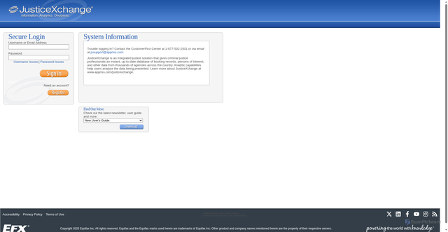 Security scan screenshot of https://www.justicexchange.com