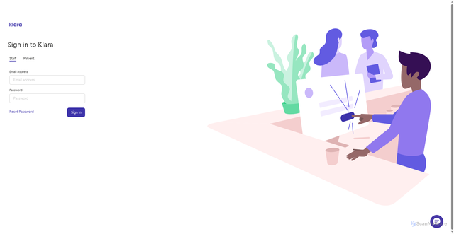 Security scan screenshot of https://doctor.klara.com