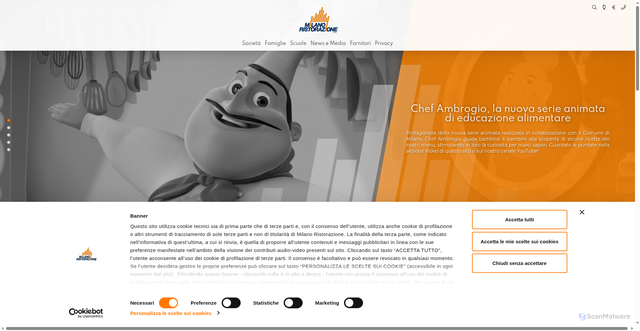 Security scan screenshot of https://www.milanoristorazione.it