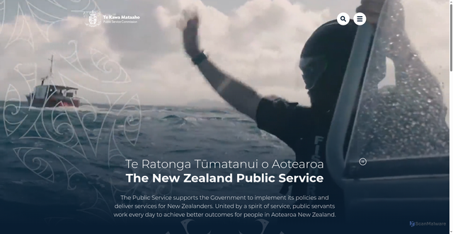 Security scan screenshot of https://www.publicservice.govt.nz:443/