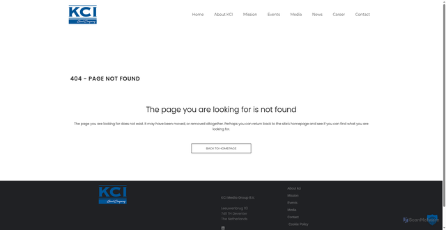 Security scan screenshot of https://kci-world.com/privacy-statement/