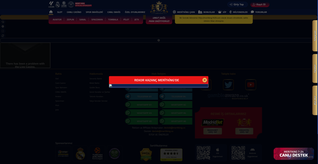 Security scan screenshot of http://meritking2778.com/bingo