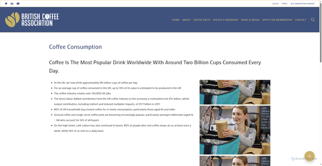 Security scan screenshot of https://britishcoffeeassociation.org/coffee-consumption/