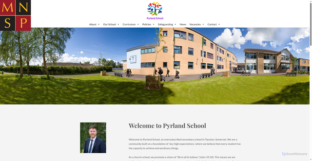 Security scan screenshot of http://www.thetauntonacademy.org