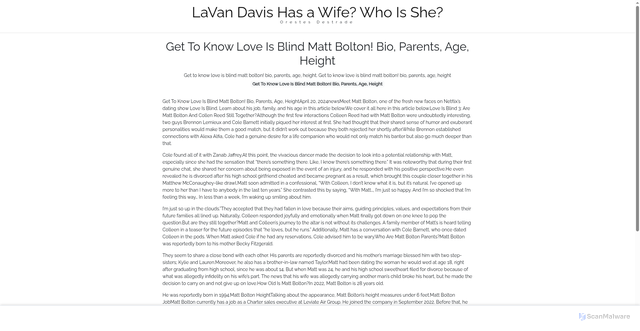 Security scan screenshot of https://invoicepilotsitus-axg1553npl.edgeone.app/15592-get-to-know-love-is-blind-matt-bolton-bio-parents-age-height.html