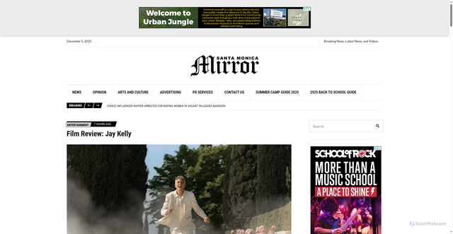 Security scan screenshot of https://smmirror.com/2025/12/film-review-jay-kelly/