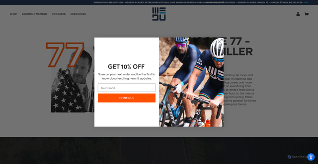 Security scan screenshot of https://wedu.team/blogs/the-forward/episode-77-bode-miller