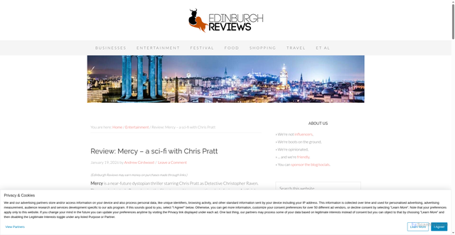 Security scan screenshot of https://edinburgh-reviews.co.uk/review-mercy-a-sci-fi-with-chris-pratt/