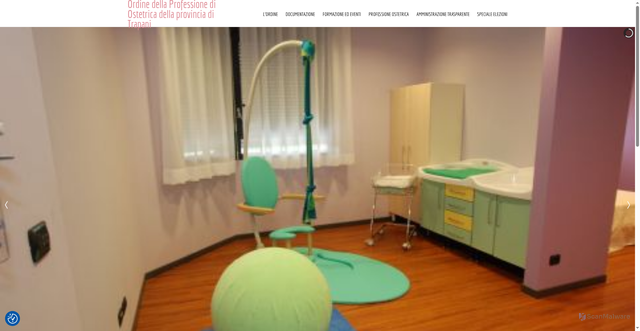 Security scan screenshot of https://www.ostetrichetrapani.com/