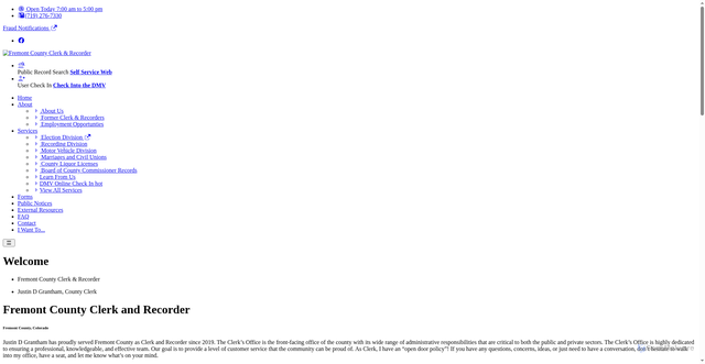 Security scan screenshot of https://www.fremontcountyclerkco.gov/