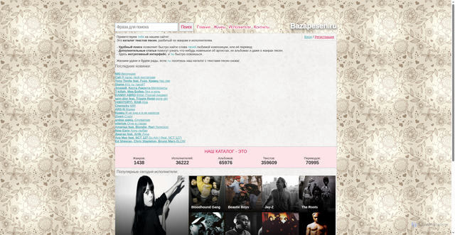 Security scan screenshot of https://bazapesen.ru