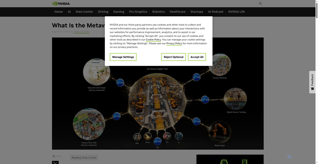 Security scan screenshot of https://blogs.nvidia.com/blog/what-is-the-metaverse/