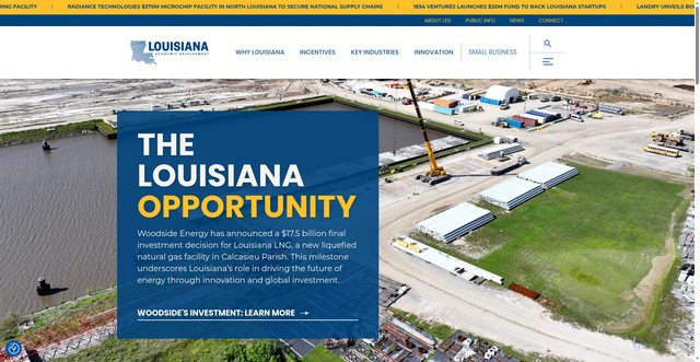 Security scan screenshot of https://www.opportunitylouisiana.gov/