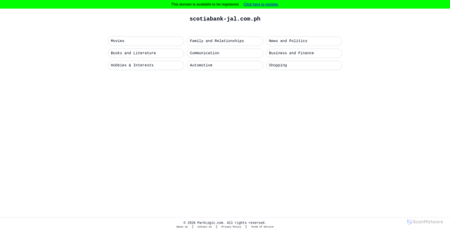 Security scan screenshot of http://scotiabank-jal.com.ph/