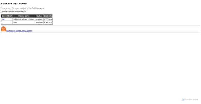 Security scan screenshot of https://shibidp.its.virginia.edu