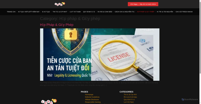 Security scan screenshot of https://lode88onlinevn.com/category/hop-phap-giay-phep/