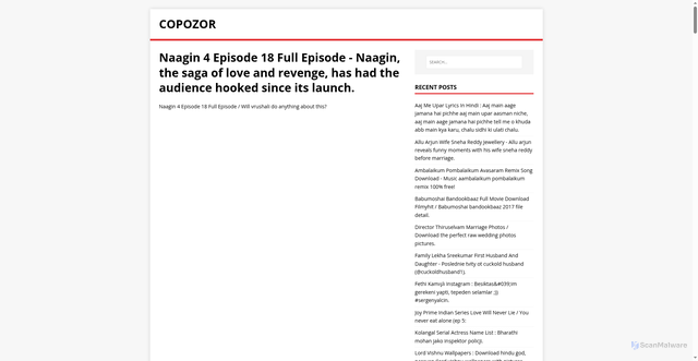 Security scan screenshot of https://rozopos.pages.dev/posts/naagin-4-episode-18-full-episode/