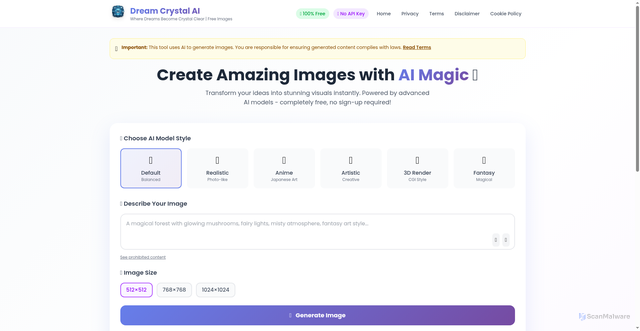 Security scan screenshot of https://dreamcrystal-9rwsvdjodv.edgeone.app/