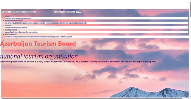 Security scan screenshot of https://www.tourismboard.az/