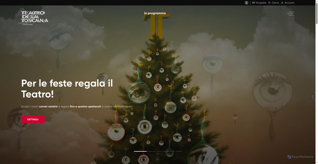 Security scan screenshot of https://www.teatrodellatoscana.it/it