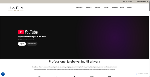 Security scan screenshot of https://julelys.nu