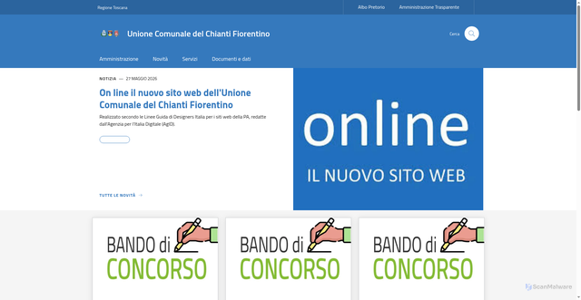 Security scan screenshot of https://www.unionechiantifiorentino.it