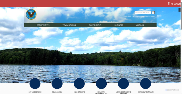 Security scan screenshot of https://www.plymouthct.gov/