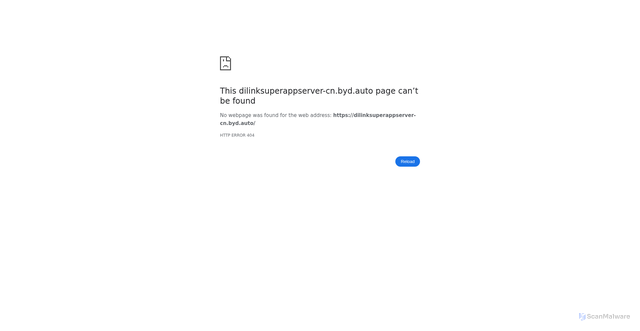 Security scan screenshot of https://dilinksuperappserver-cn.byd.auto