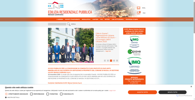 Security scan screenshot of https://erp.ms.it/