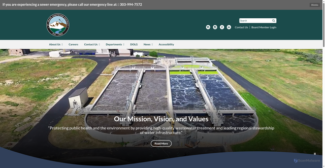 Security scan screenshot of https://www.stvrainsdco.gov/