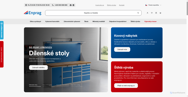 Security scan screenshot of www.kovovynabytek.cz